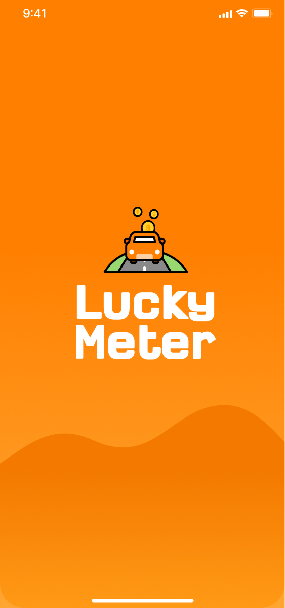 LuckyMeter app splash screen on Android